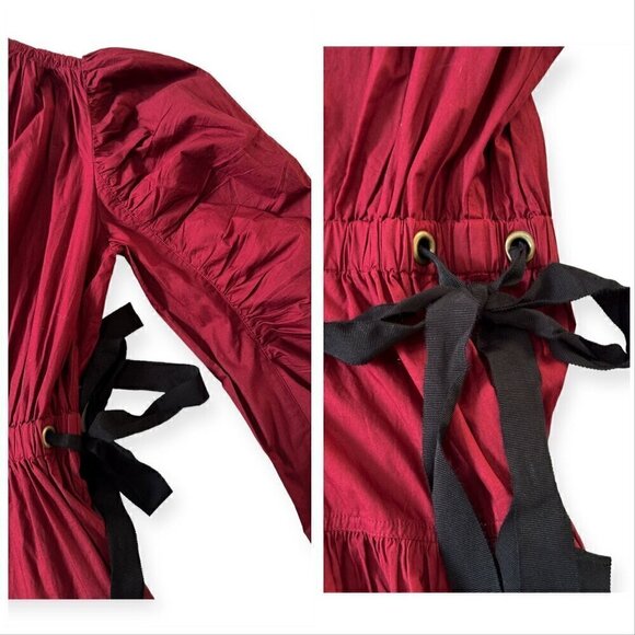 Ulla Johnson Althea Midi Dress in Bordeaux, Size 2, New with tag - Picture 13 of 16